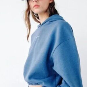 Zara Venice Los Angeles Cropped Hooded Sweatshirt Hoodie Small